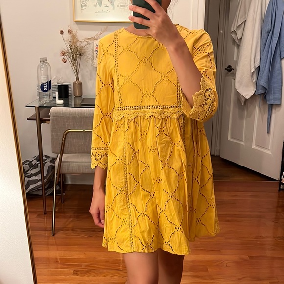 Zara Detailed Mini Dress - Picture 2 of 2